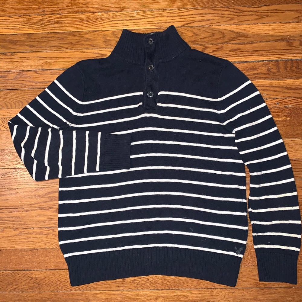 Navy Stripped Knit